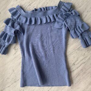 Anne Fontaine Baby Blue Blouse, Size EU 38